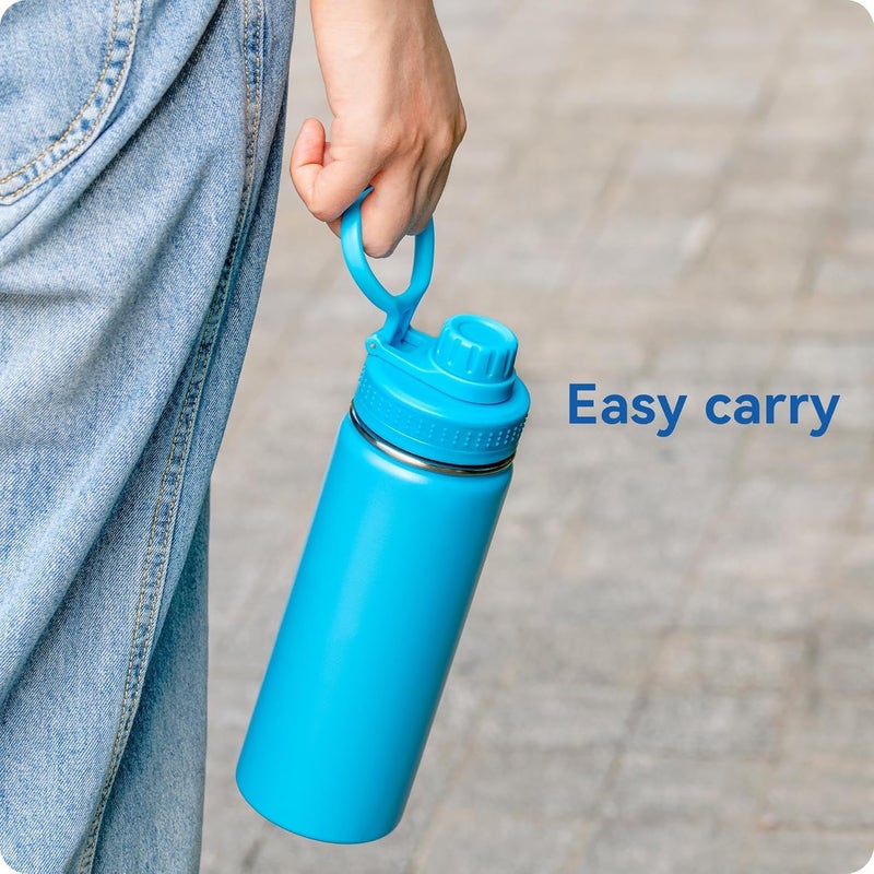 Prurex Replacement Spout Lid for Hydro Flask Wide Mouth Bottles (12/16/18/22/32/40/64oz) – 2.28" Leak-Proof Sports Cap Accessory, Secure Fit - Image 2